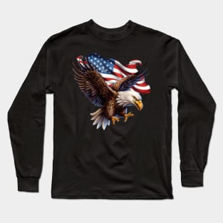 American Eagle Design Long Sleeve T-Shirt